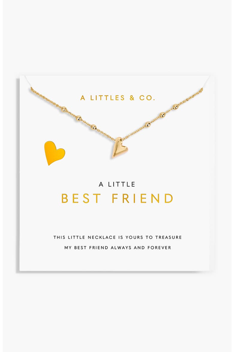 A Little 'Best Friend' Necklace In Gold-Tone Plating, Main, color, Metallic Gold