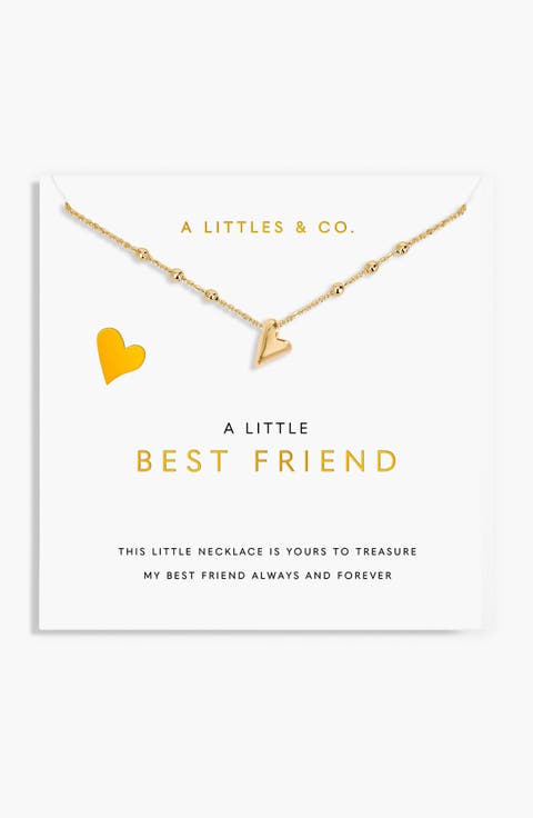 A Little 'Best Friend' Necklace In Gold-Tone Plating