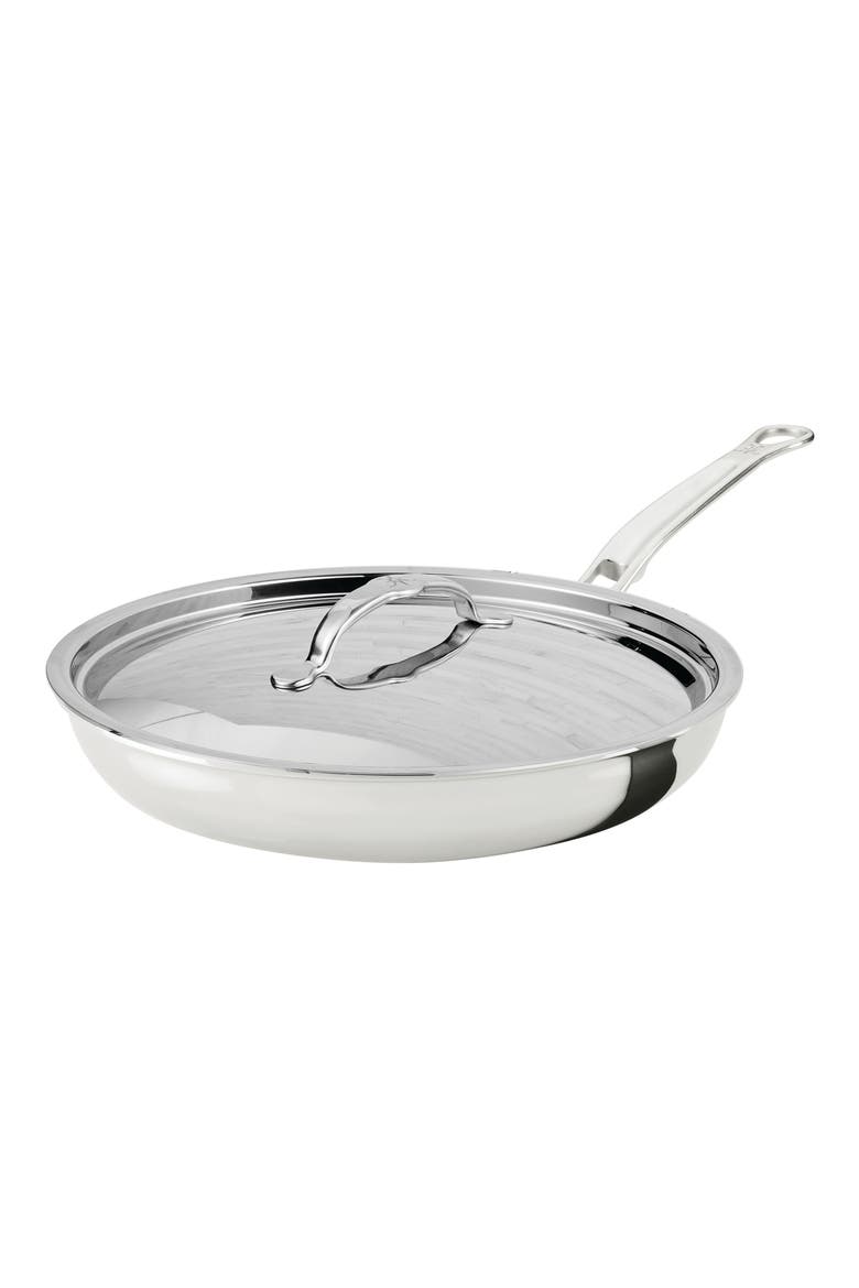 ProBond® Luxe Professional Clad Stainless Steel 11-Inch Skillet with Lid, Main, color, NO COLOR