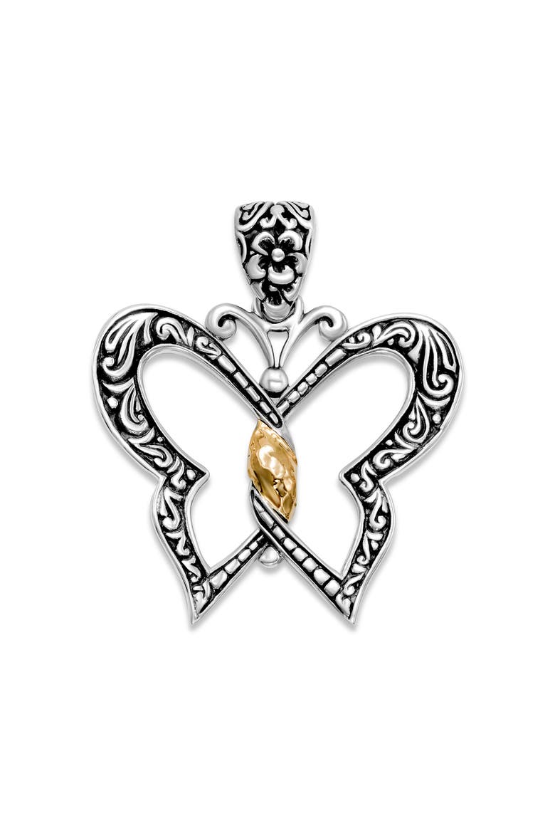 Butterfly Pendant, Main, color, SILVER AND GOLD