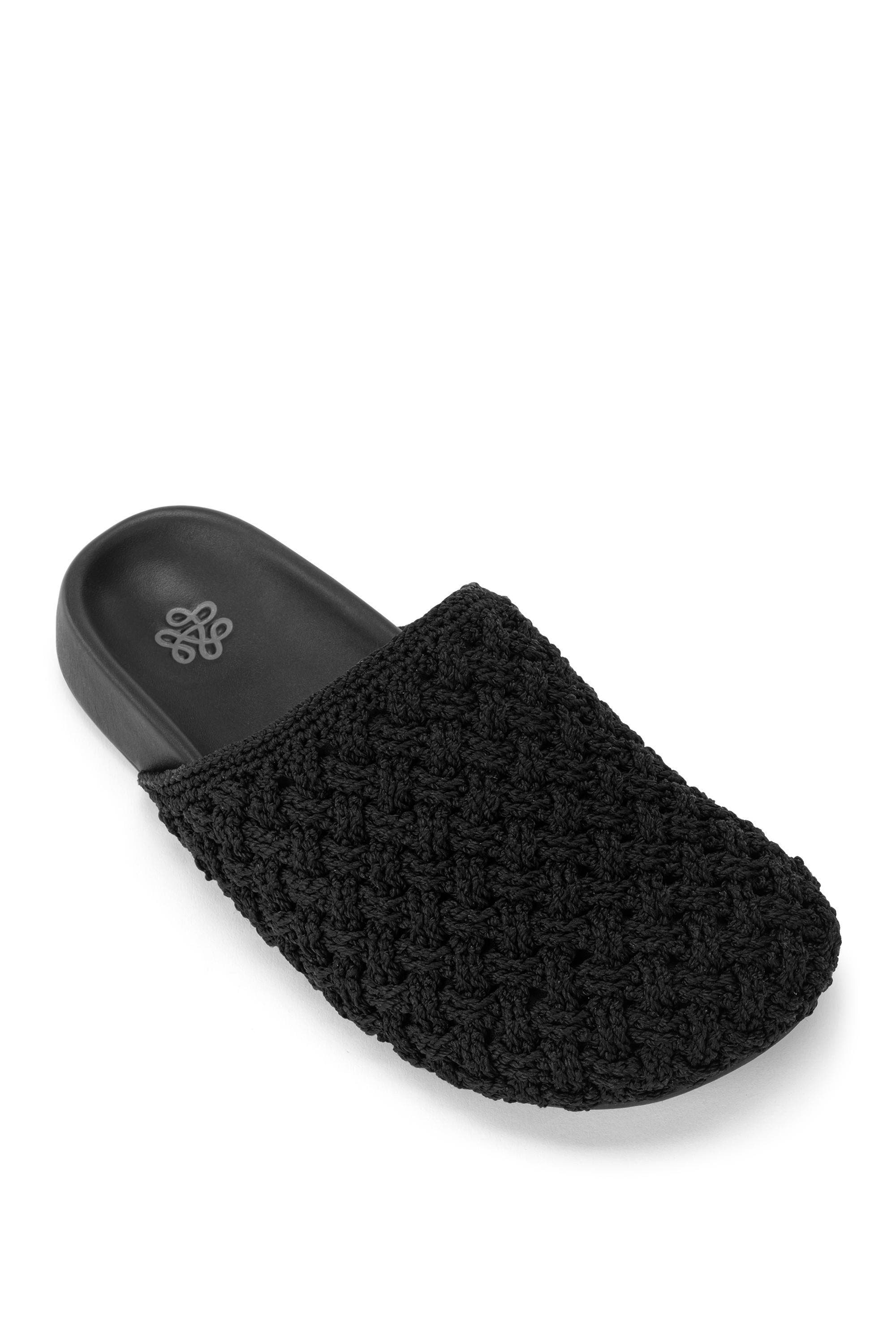 The Sak Bolinas Crochet Clog Shoe, Main, color, Black Cozy