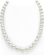 The Pearl Source 9-11mm White South Sea Pearl Necklace - Premier AAAA Quality