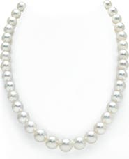The Pearl Source 9-11mm White South Sea Pearl Necklace - Premier AAAA Quality