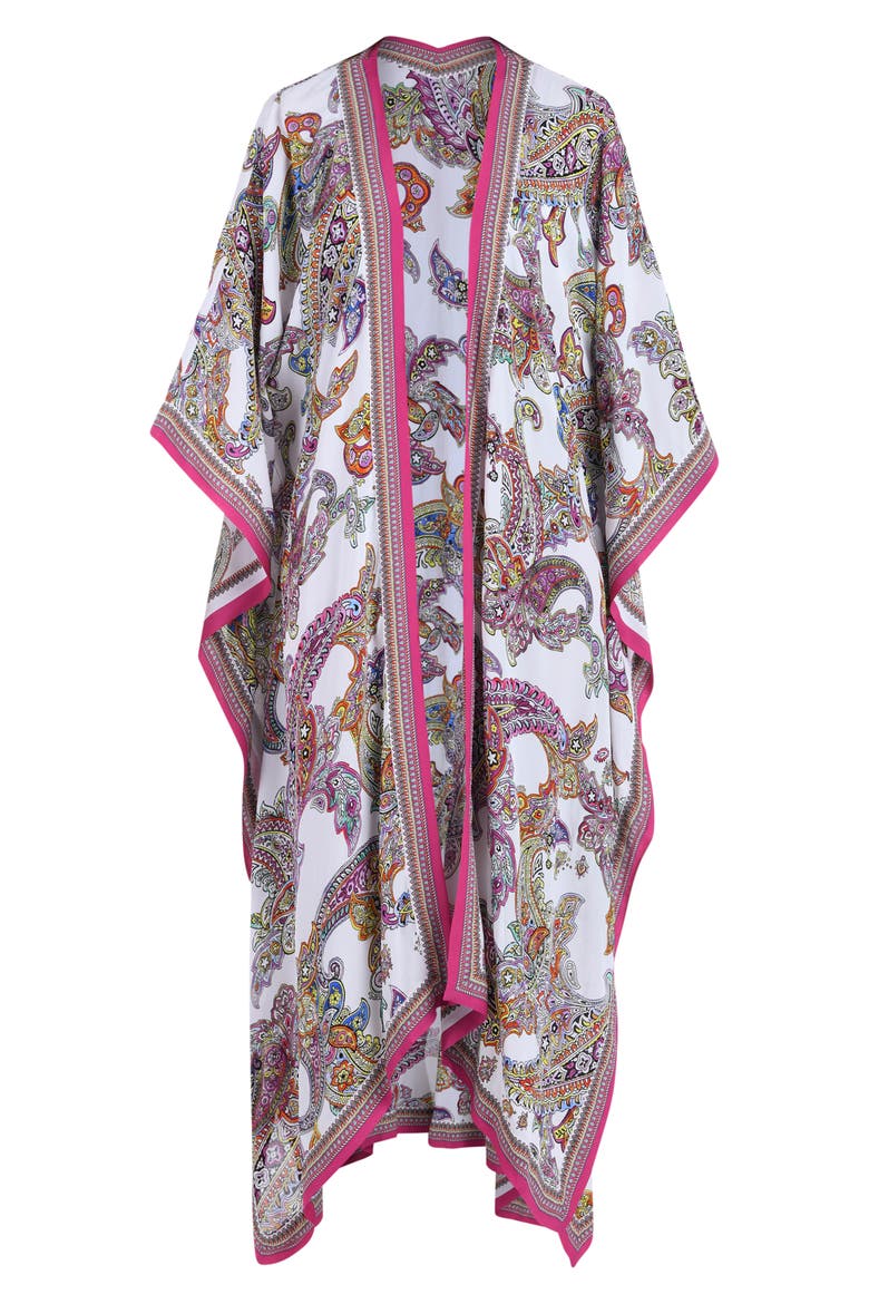 Kara Long Sleeve Cover-Up, Alternate, color, WHITE MULTI