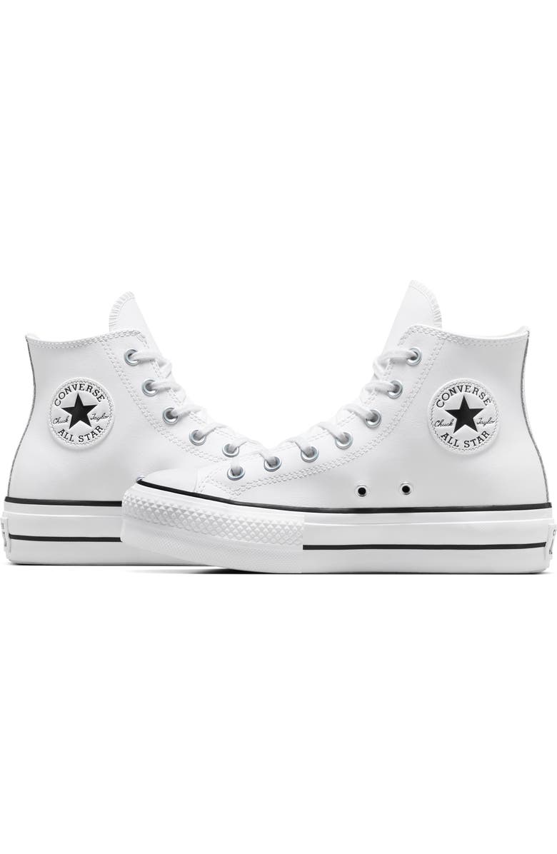 Converse Chuck Taylor<sup>®</sup> All Star<sup>®</sup> Lift High Top Leather Sneaker, Alternate, color,