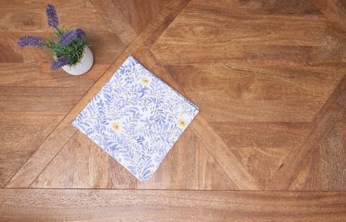 C & F Home C&f Home Lovely Blues Cotton Cloth Napkins Set Of 6 In Blue
