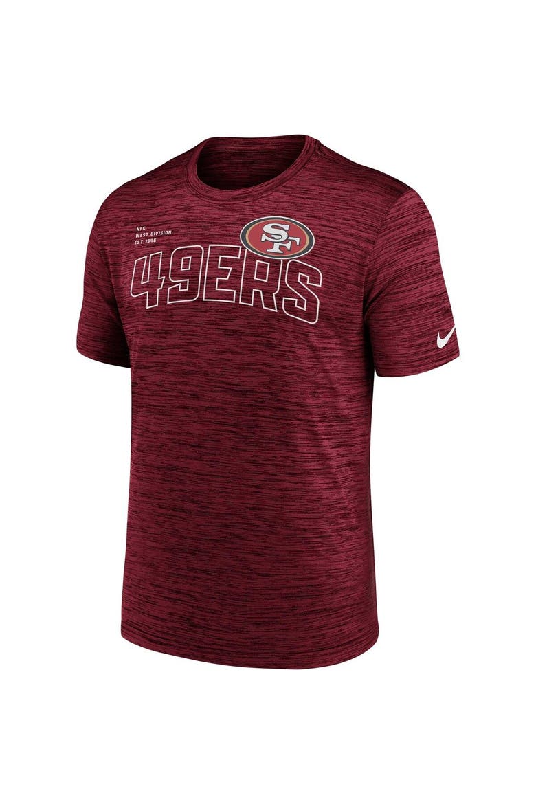 Men's Nike Scarlet San Francisco 49ers Velocity Arch Performance T-Shirt, Alternate, color, Scarlet