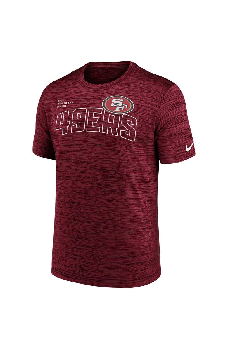 Nike Men's Nike Scarlet San Francisco 49ers Velocity Arch Performance T-Shirt, Alternate, color, Scarlet