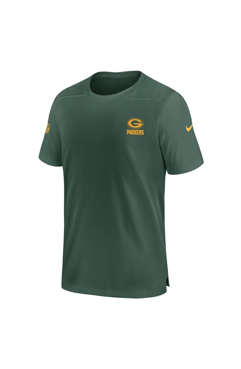 Nike Men's Nike  Green Green Bay Packers Sideline Coach Performance T-Shirt, Alternate, color, 