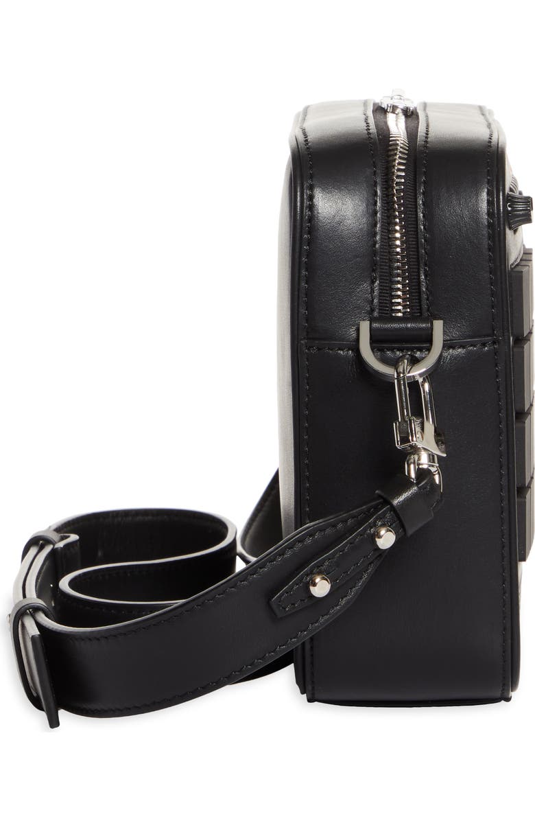 AMIRI Drum Machine Crossbody Bag, Alternate, color, Black