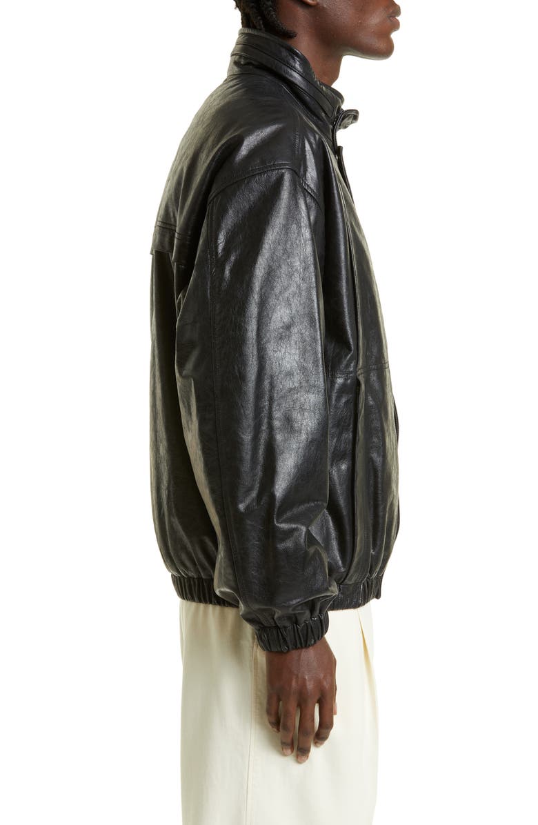Lemaire Leather Blouson Jacket, Alternate, color, 