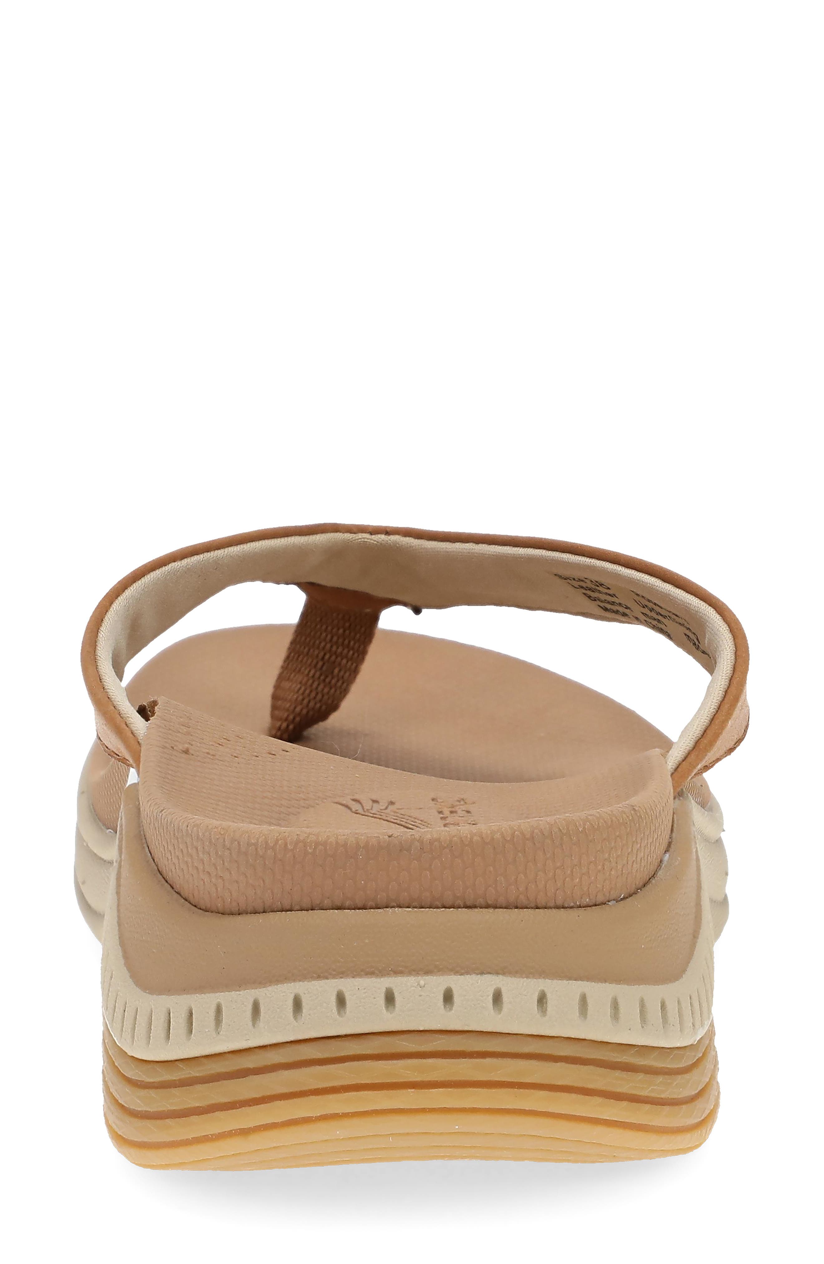 Dansko Rosemary Platform Flip Flop, Alternate, color, Tan Calf