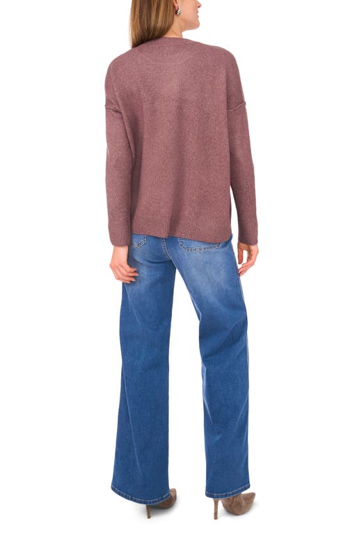 Vince Camuto Star Crewneck Sweater In Brown