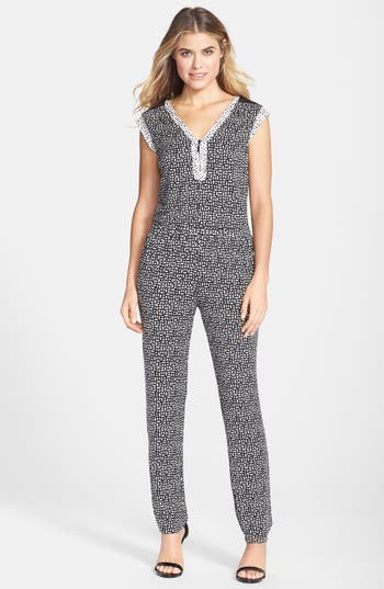 Tart 'liesa' Print Jersey Jumpsuit In Gray