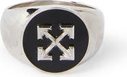 Off-White Men's Round Arrow Ring