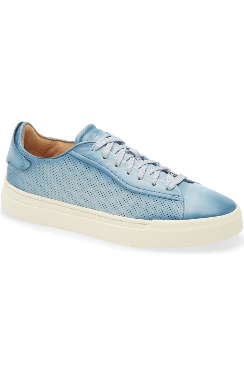 Santoni Laref Sneaker, Main, color, Green Blue