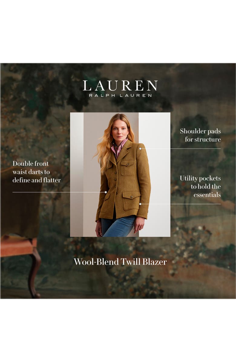Lauren Ralph Lauren Twill Utility Blazer, Alternate, color,