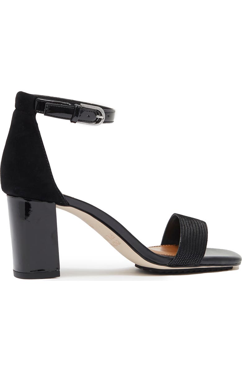 Donald Pliner Priyah Lizard Print Suede Sandal, Alternate, color,