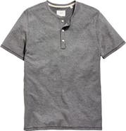 Billy Reid Bird's Eye Short Sleeve Henley