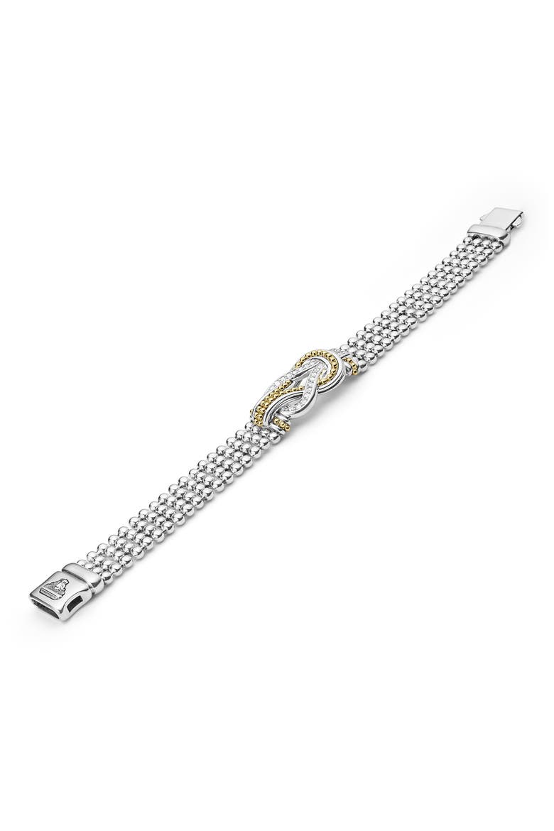 Newport Flat Beaded Bracelet, Alternate, color, DIAMOND