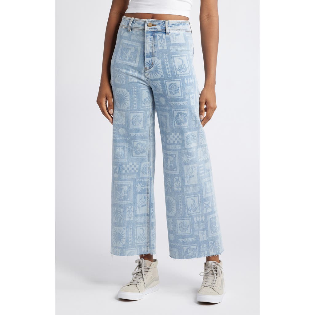 Rip Curl Beach Party Holiday Wide Leg Jeans in Light Blue  product