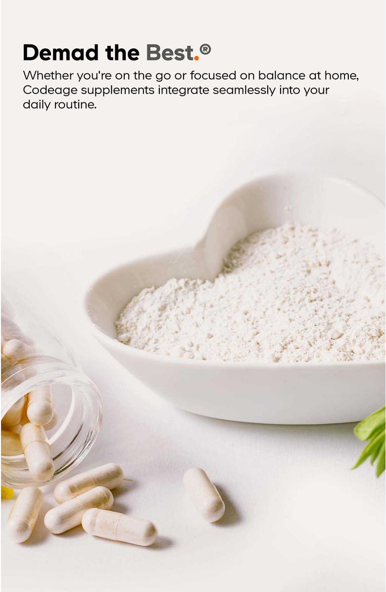 Codeage Brain Focus Vitamins + Nootropic Supplement, Alternate, color, White