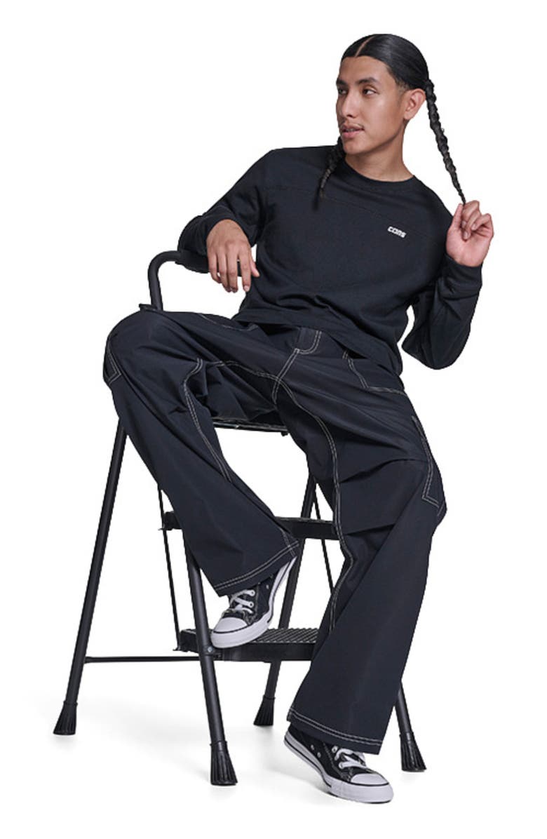 Converse Cons Long Sleeve Tee, Alternate, color, Converse Black