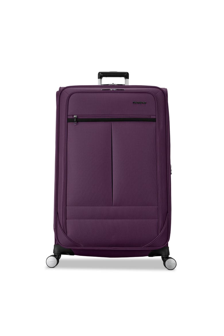 Element Softside Expandable 29" Large Checked Spinner Luggage, Alternate, color, Purple