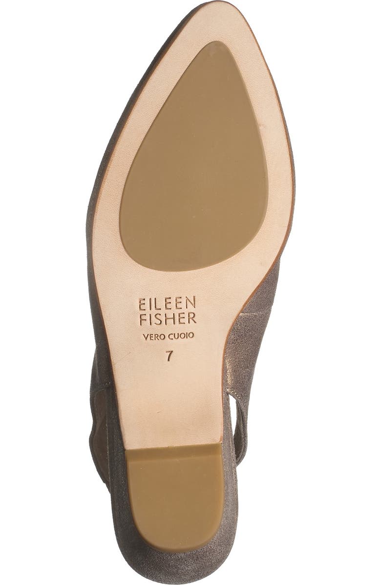 Eileen Fisher Gatwick Metallic Leather Slingback Sandal, Alternate, color,
