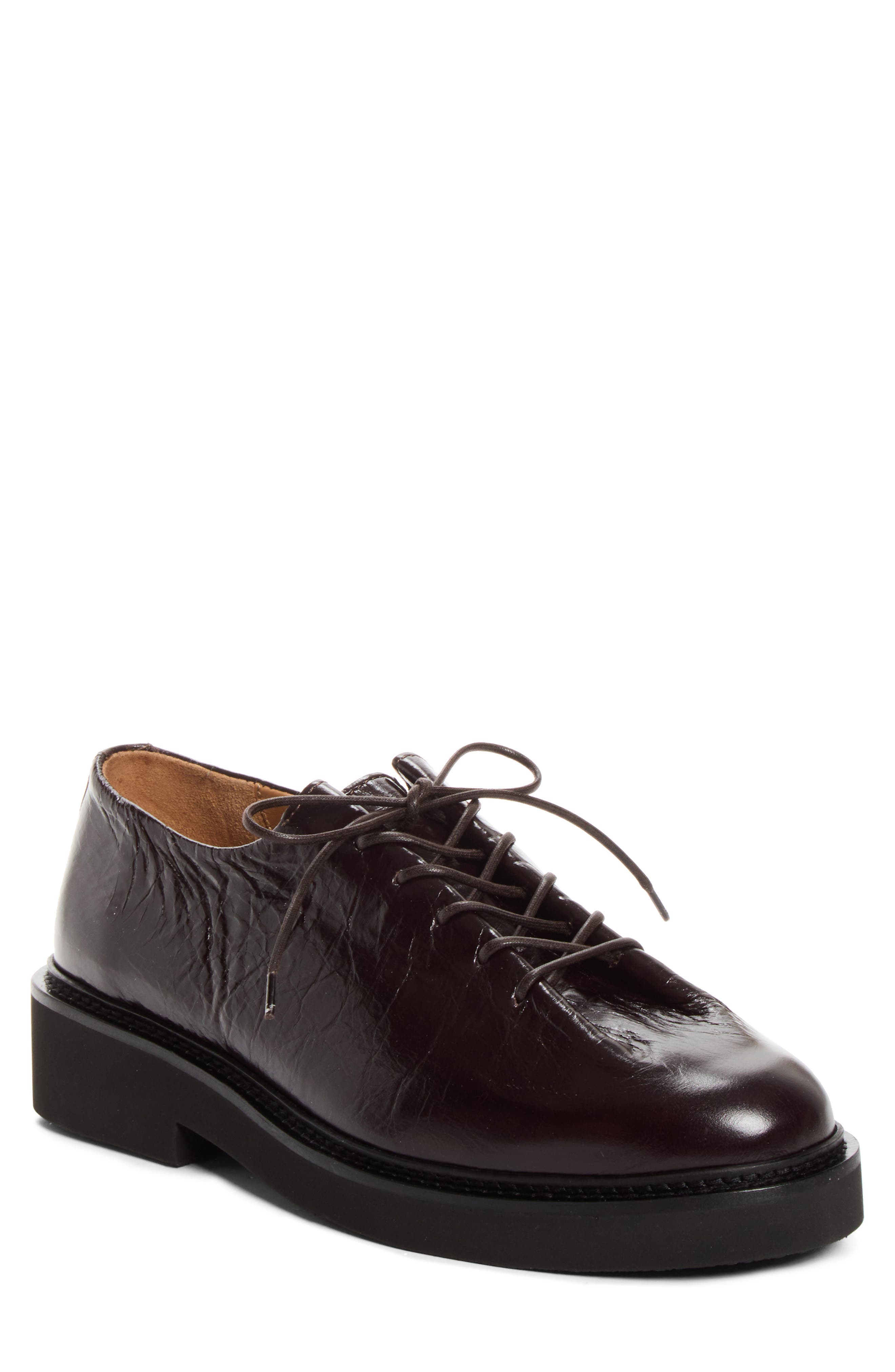Eddy Wholecut Shoe, Main, color, CRACKLED DK BRN