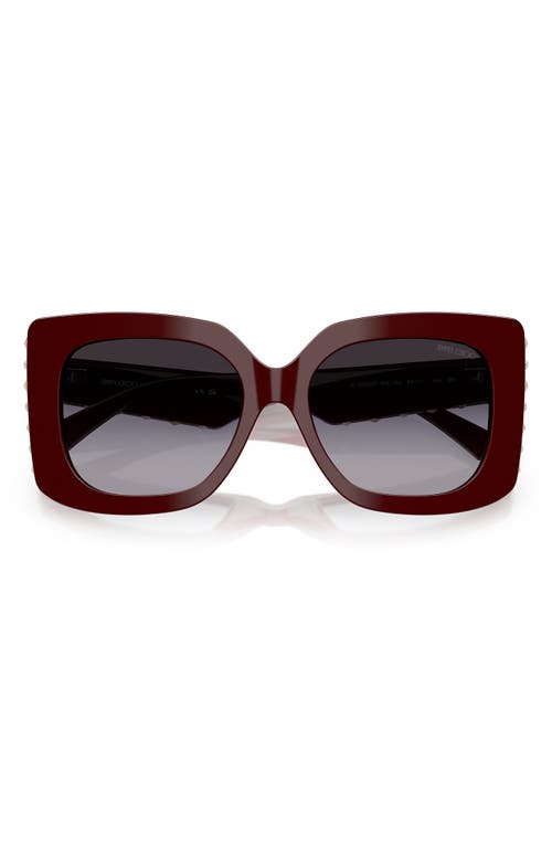 Jimmy Choo 54mm Butterfly Sunglasses In Red