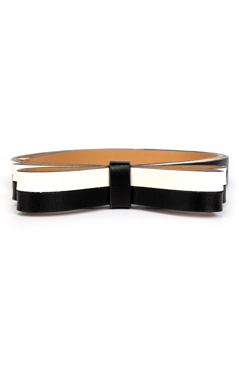 Kate Spade New York two-tone bow belt, Main, color, 