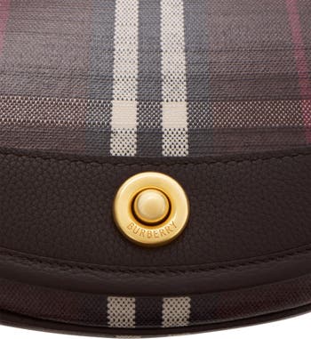 Highlands Check Coated Canvas & Leather Top Handle Bag