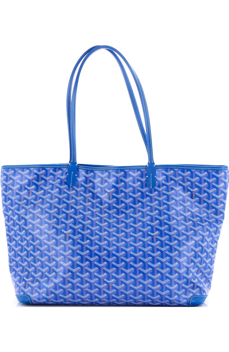 Pre-Owned Goyard Artois Tote Coated Canvas MM, Main, color, Blue