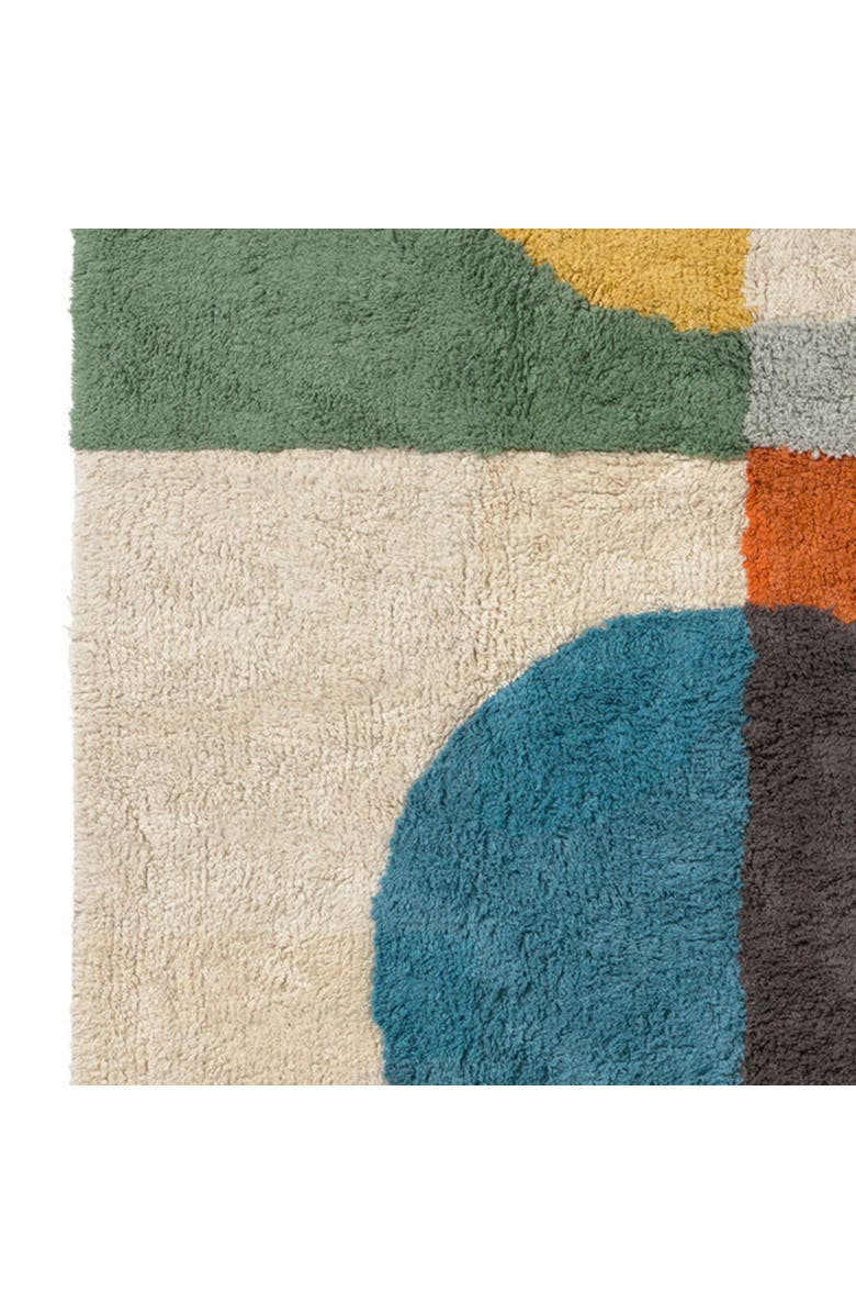 Lorena Canals Washable Rug Illusion Lens, Alternate, color, Green, Blue, Orange, Beige
