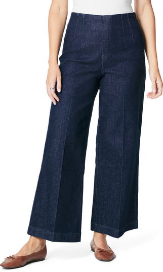 パンツ・ボトムスその他 WAIST GAP CRACK LAZER WIDE DENIM PANTS INDIGO SPANX® Zero Waistband Crop Wide Leg Jeans | Nordstrom