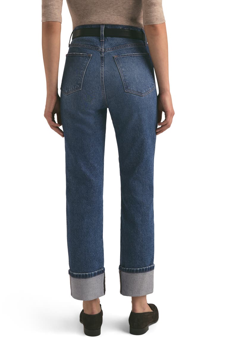 The Valentina High Waist Straight Leg Jeans, Alternate, color, ESSEX