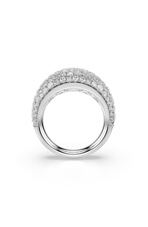 Swarovski Sublima White Rhodium Plated Ring In Silver