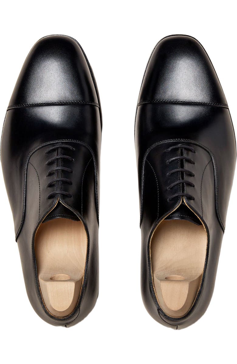 Myrqvist Äppelviken Oxfords, Alternate, color, Black Leather