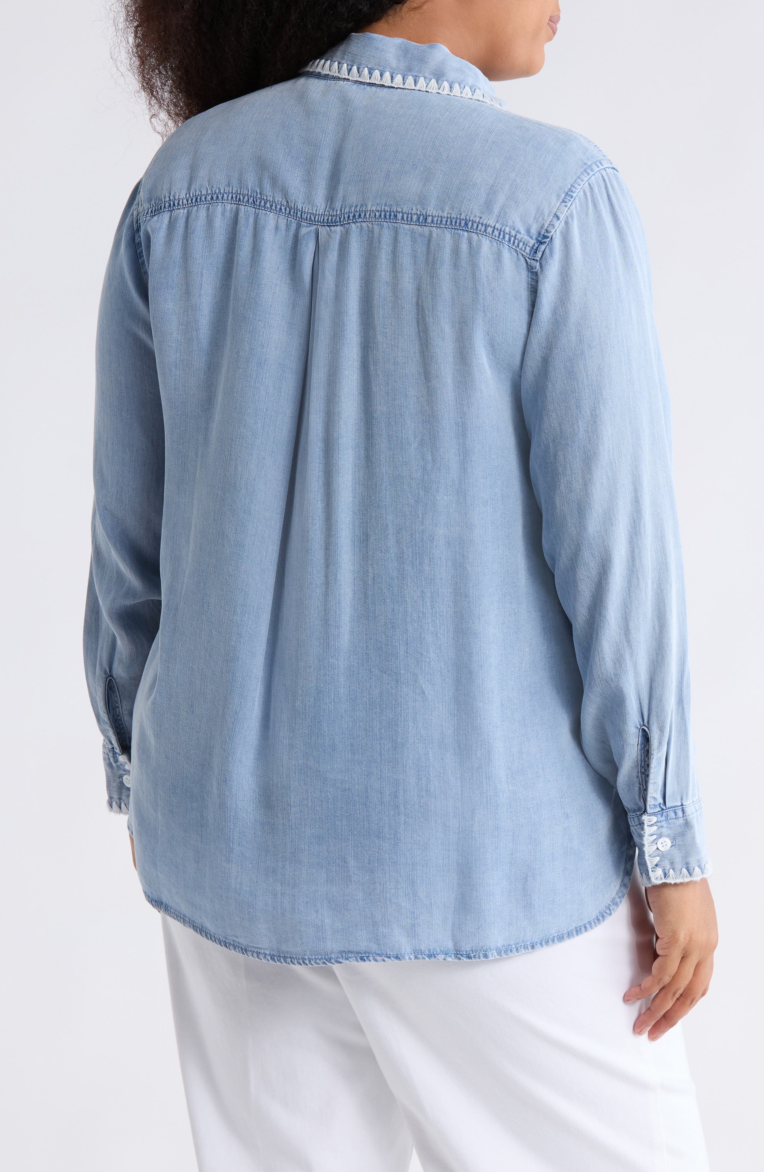 Button-Up Denim Shirt - image 2
