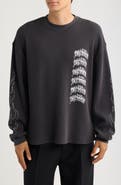 AllSaints Incendo Graphic Organic Cotton Long Sleeve T-Shirt