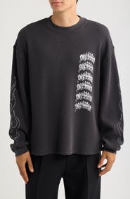 AllSaints Incendo Graphic Organic Cotton Long Sleeve T-Shirt