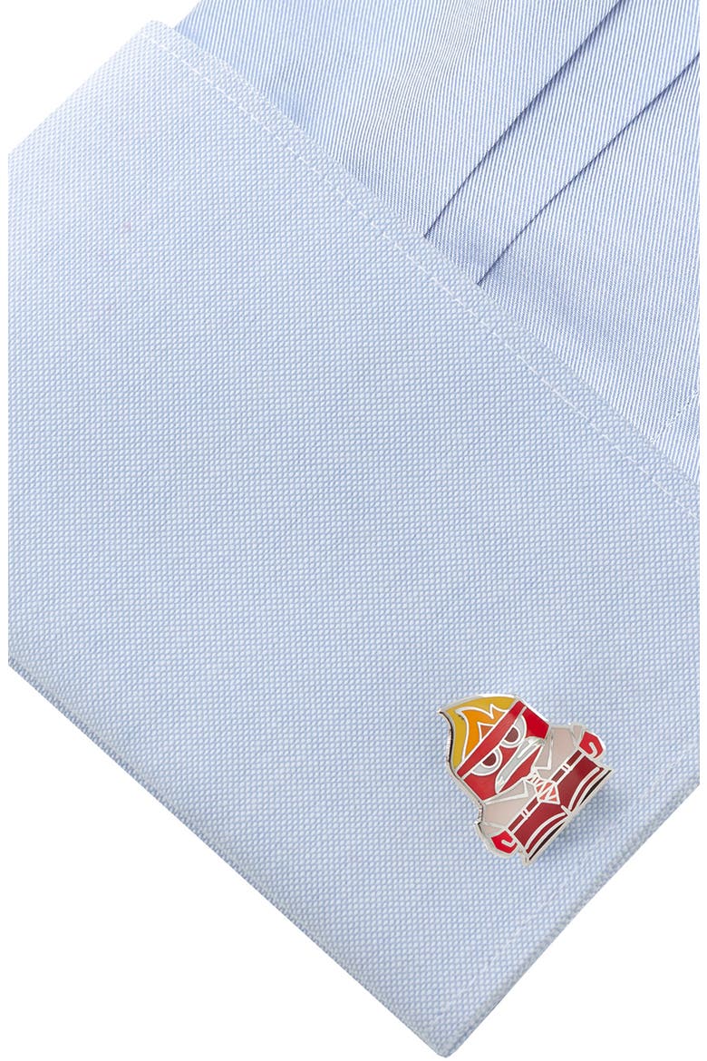 Inside Out Anger Cuff Links, Alternate, color, RED
