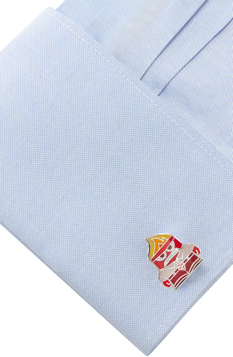 Cufflinks, Inc. Inside Out Anger Cuff Links, Alternate, color, Red