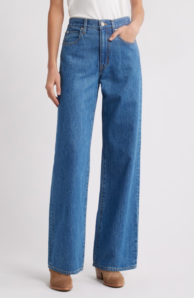 SLVRLAKE Grace High Waist Wide Leg Jeans, Main, color, 
