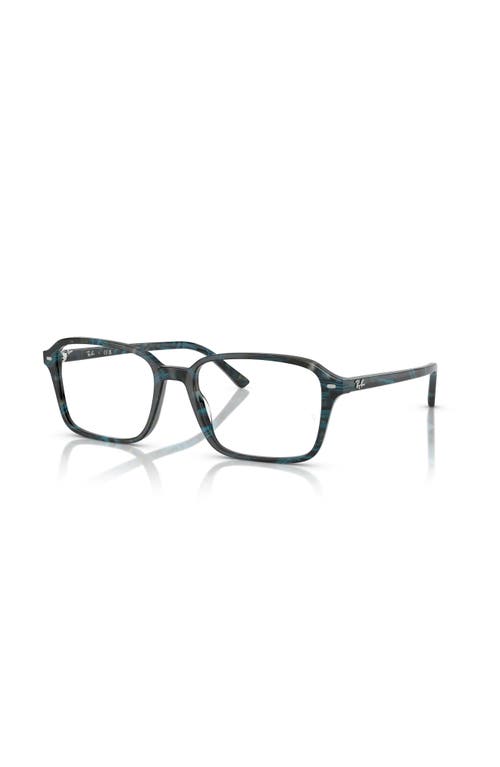 Ray Ban Ray-ban 54mm Square Optical Glasses In Blue