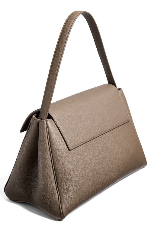 Khaite Square Embellished Leather Shoulder Bag In Elephant 105
