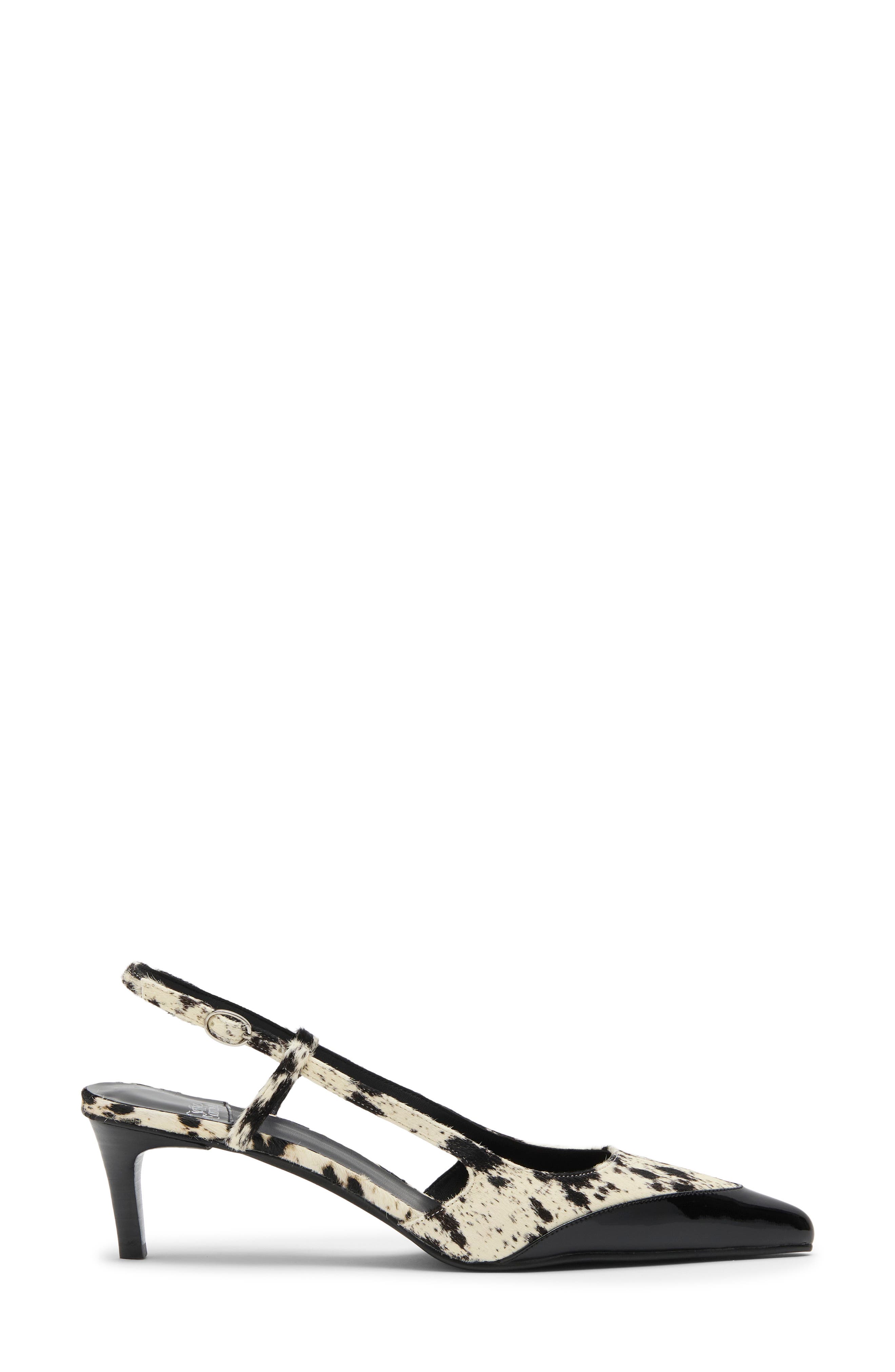 Booshky Slingback Pump, Alternate, color, BLACK WHITE SPOT