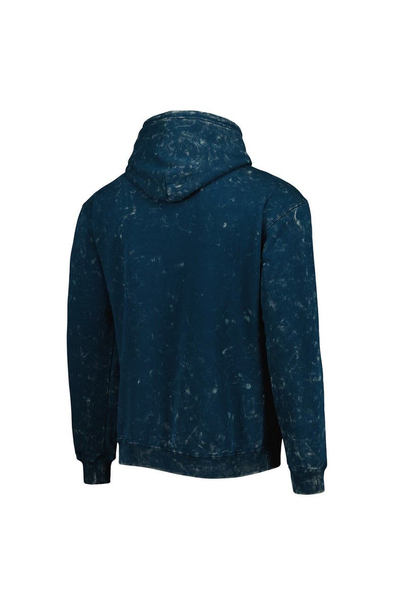 THE WILD COLLECTIVE Unisex The Wild Collective Blue New York Knicks Tonal Acid Wash Pullover Hoodie, Alternate, color, Blue