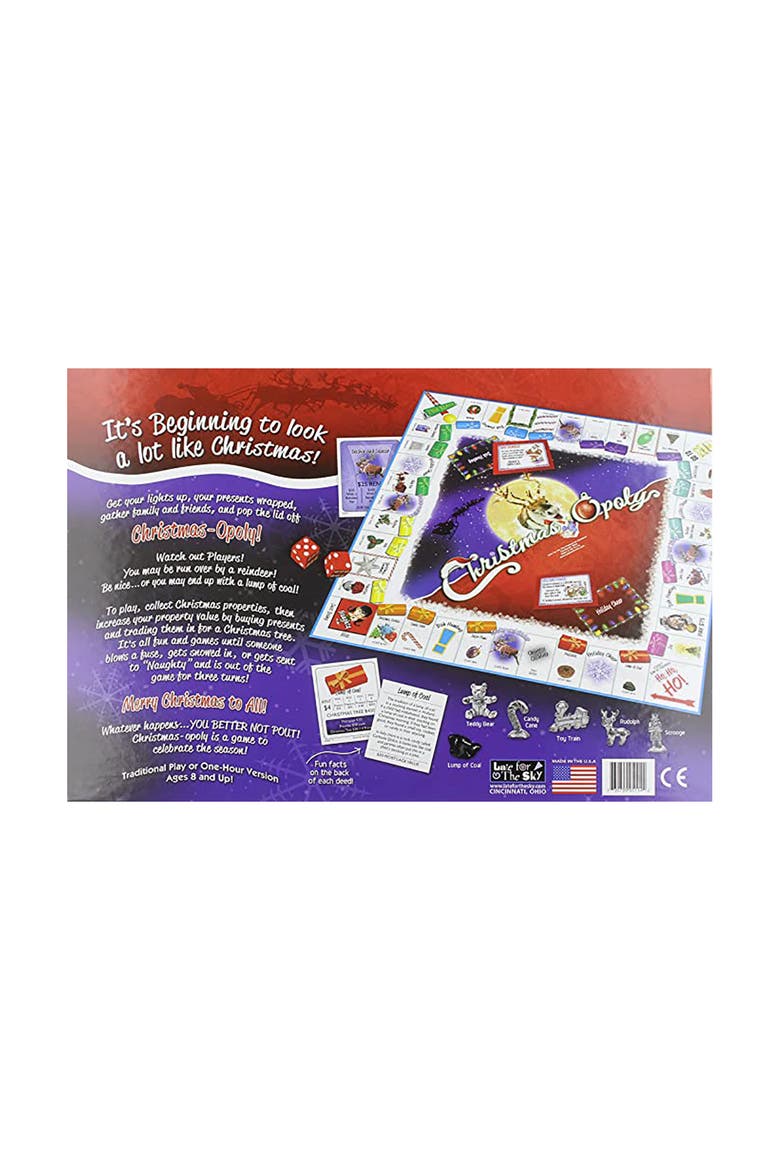 Christmasopoly Board Game, Alternate, color, Multicolored